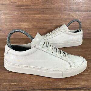 Common Projects Tan Leather Sneakers Women’s Size 6 Low‎ Top Shoes
